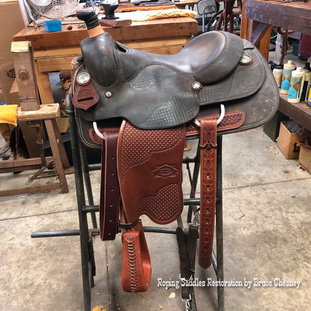Roping Saddle Restored by Bruce Cheaney